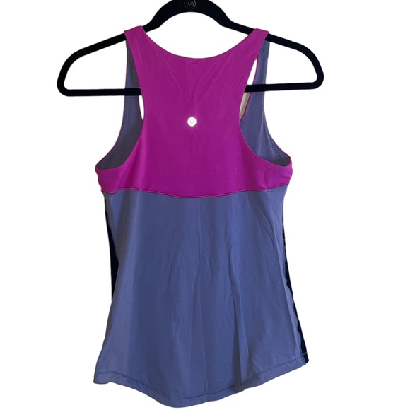 Lululemon Gray & Pink Scoop Neck Racerback Tank - Picture 4 of 4